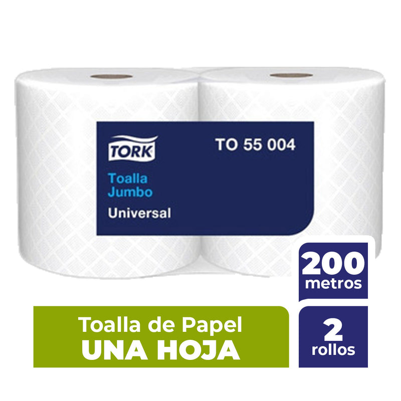 Toalla de papel Tork  doble Hoja, 200 metros, 2 unidades